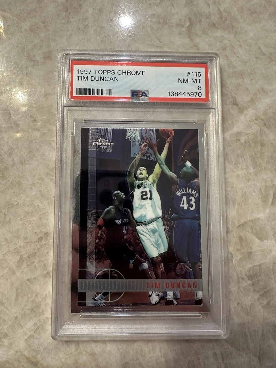 Topps Tim Duncan Basketball Rookie Sports Trading Cards