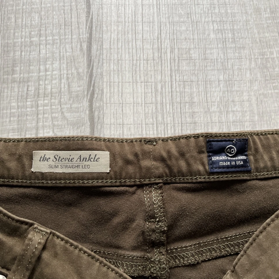 Pantalones de mezclilla para mujer Adriano Goldschmeid 29R marrón al tobillo Stevie Foto 2 de 4