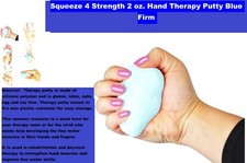Squeeze 4 Strength 2 oz. Hand Therapy Putty Blue Firm
