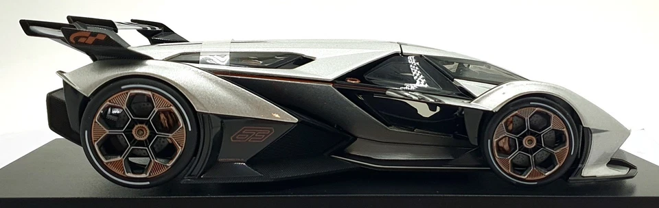 Maisto 1/18 Scale 46629 - Lamborghini Lambo V12 Vision Gran Tourismo - Silver - Image 3 of 4