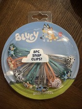 New Bluey 8pc Snap Clip Set