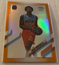 AUSAR THOMPSON 2021-22 TOPPS CHROME ORANGE REFRACTOR /25 OVERTIME ELITE