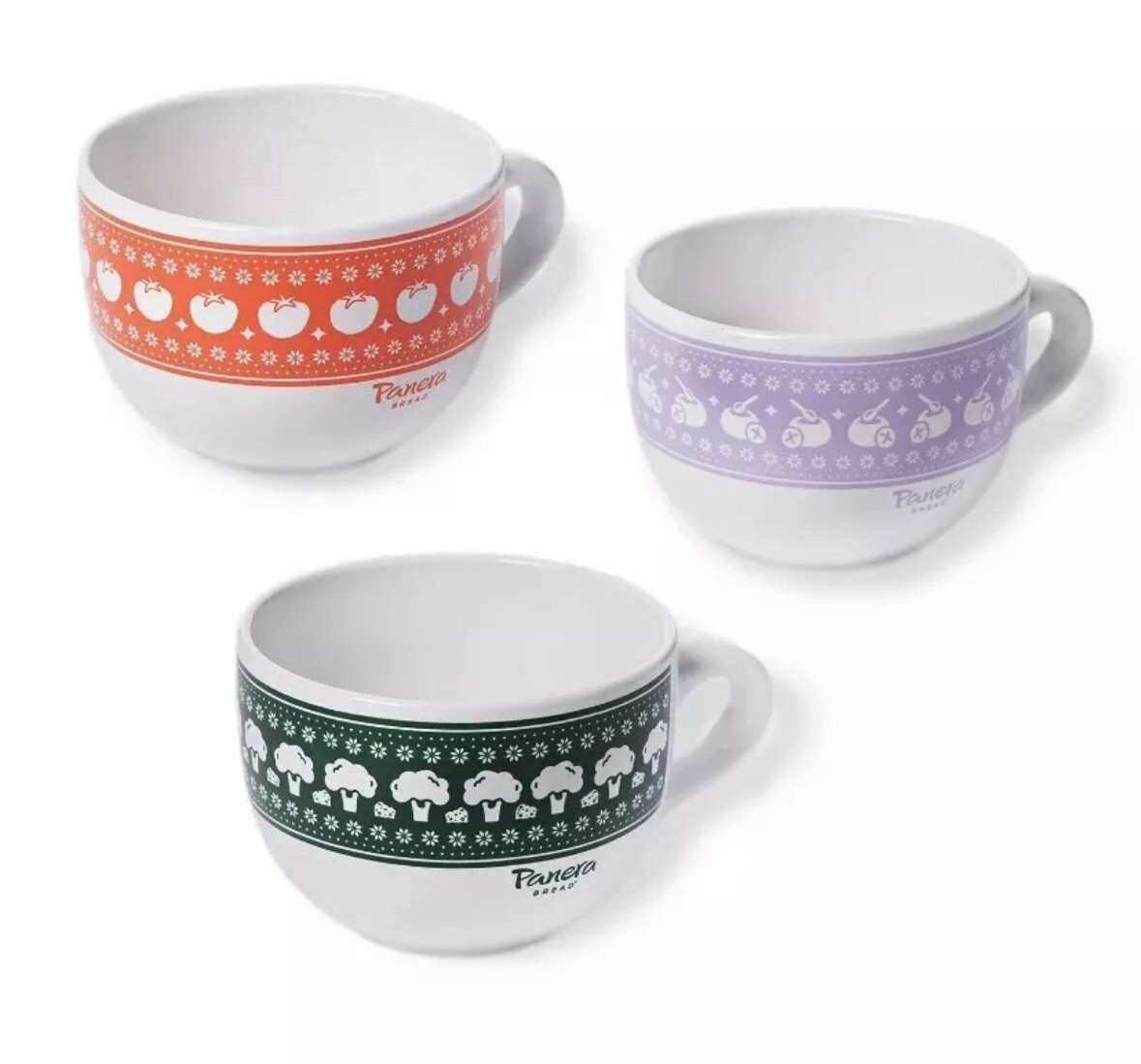 2024 Panera Bread Holiday Soup Cups 3-Pack Limited Edition Ready to Ship