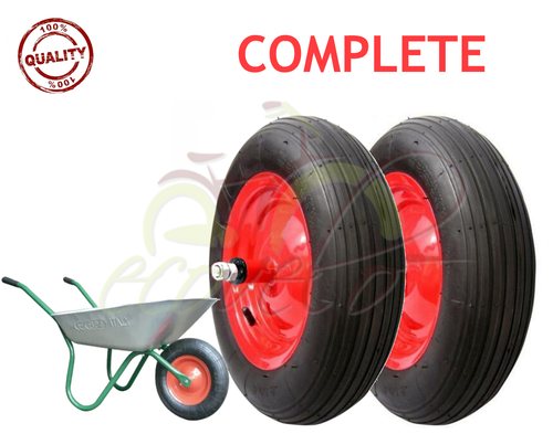 Ruota Per Carriola 2 Ruote Pneumatica 3.50 - 8 Modello Vespa Asse - Foto 4