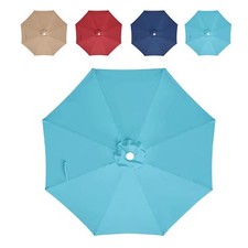 9FT Replacement Canopy Umbrellas Top for 8 Ribs Canopy Only Turquoise