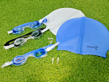 Swimming GOGGLES Protection Waterproof and CAP Silicone Plain SWIMMING CAP/GOG