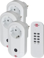Brennenstuhl Funkschalt Set Rc CE1 3001 3 Funksteckdosen Set Mit Handsender