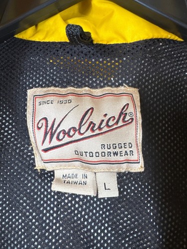 Woolrich Work Coat Men's Rugged Outdoor Jacket Yellow & Black Large - Picture 2 of 14