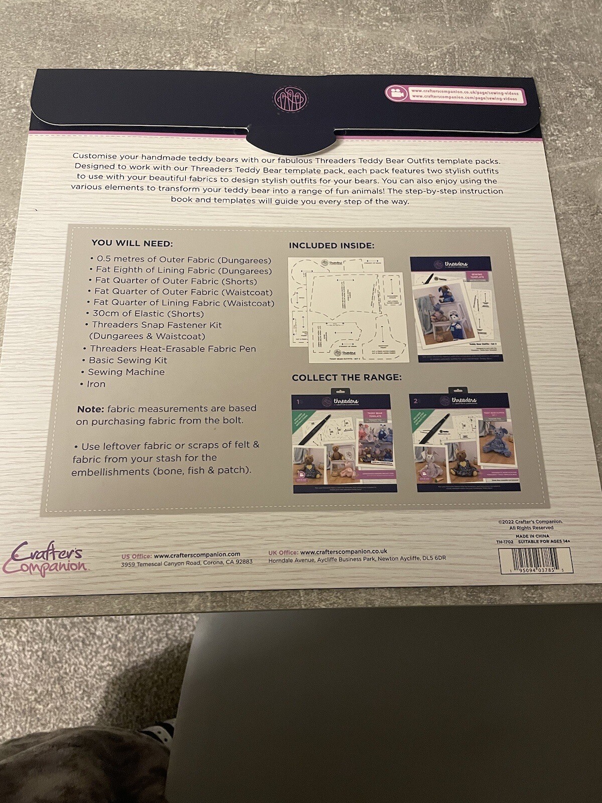 Threaders Template Sewing Templates by Crafters Companion eBay