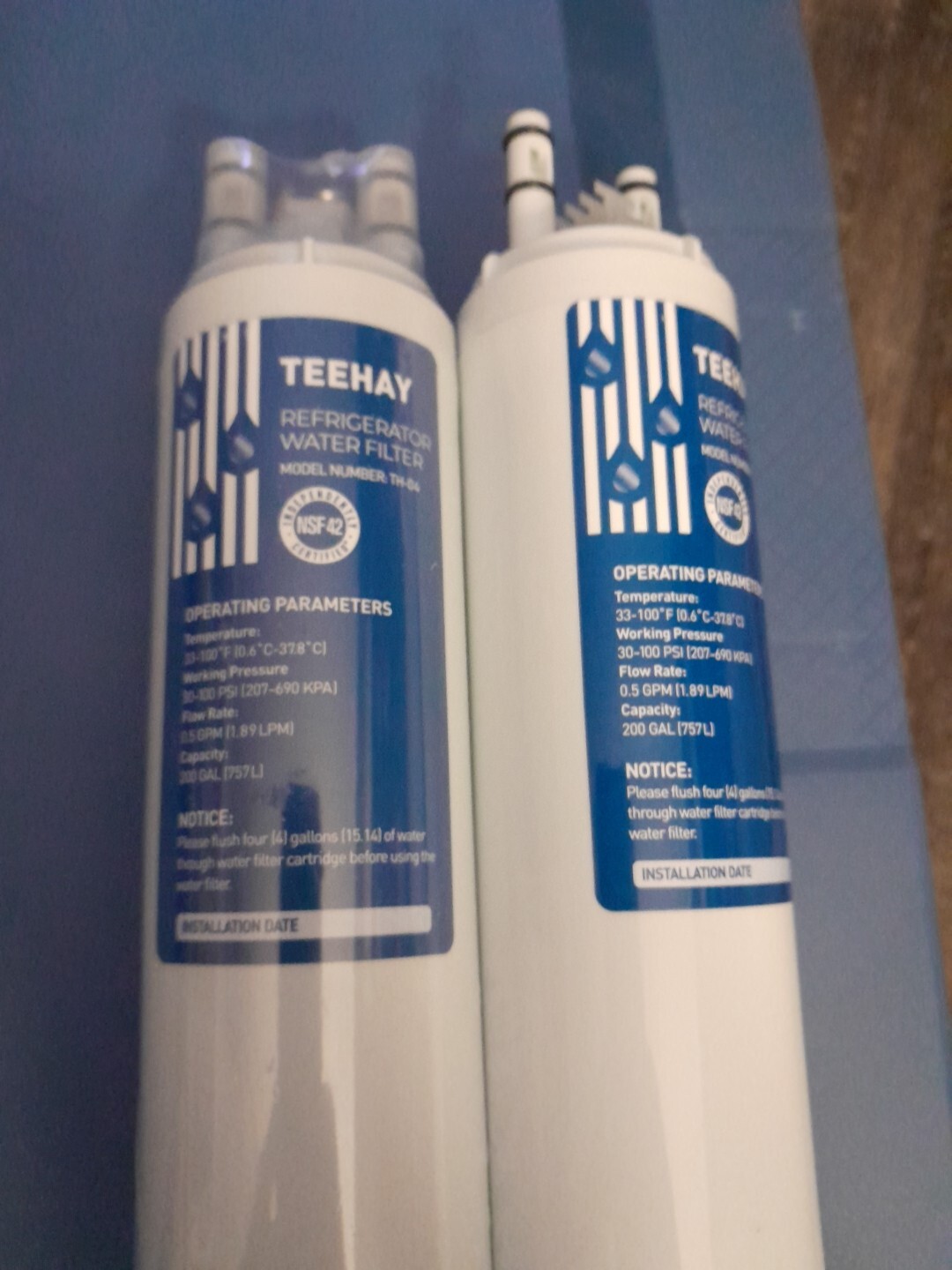 TEEHAY Refrigerator Water Filter Model Number TH04 1 Sealed 2