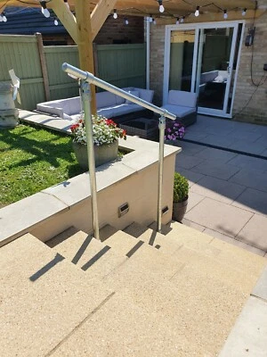Disabled Access Outdoor Steel Handrail Grabrail Safety Rail Kit Mobility Aid R3