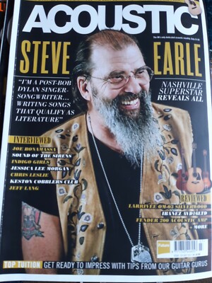 ACOUSTIC magazine UK July 2017 Steve Earle Joe Bonamassa Indigo Girls 