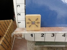 winter snow flake season rubber stamp 3x