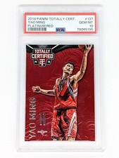 2014-15 Panini Totally Certified Platinum Red #137 Yao Ming /279 PSA 10