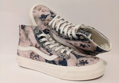 NIB Vans New Sk8-Hi 38 Decon SF Floral Dye Marshmallow Womens Sz 5 Skate Shoes