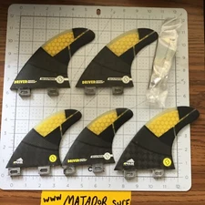 Shapers Surfboard Fin Six Fin Setup FCS 1 Driver Model Medium Surfing Surf