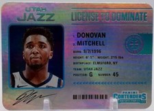 2020-21 PANINI CONTENDERS LICENSE TO DOMINATE #27 DONOVAN MITCHELL