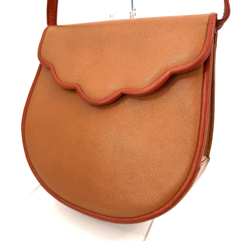 复古 YSL 橙色单肩包 皮革 — 第 2/4 张图片
