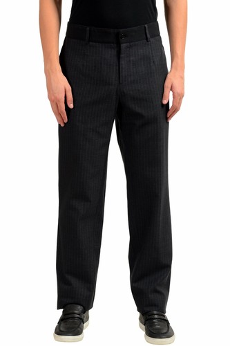 Dolce \u0026 Gabbana Uomo Seta Lana Abito a Righe Pantaloni Misura 38 40 | eBay