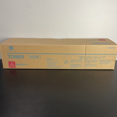 Konica Minolta TN213M Magenta Toner Cartridge A0D7332 for Bizhub C203 / C253 New