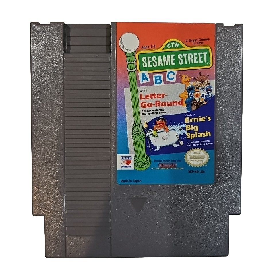 Sesame Street ABC (Nintendo Entertainment System, 1989) for sale
