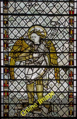 Photo 12x8 Detail, Stained glass window s.XII York Minster York/SE5951 An c2014