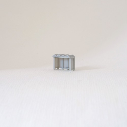 Z Scale Bus Stop 1:220