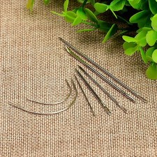 7pcs Hand Needles Canvas Leather Carpet Sewing Stitching Upholstery Repair Craft