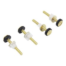 4Pcs Toilet Seat Screws - Heavy Duty Steel Toilet Seat Hinge Bolts and Nuts f...