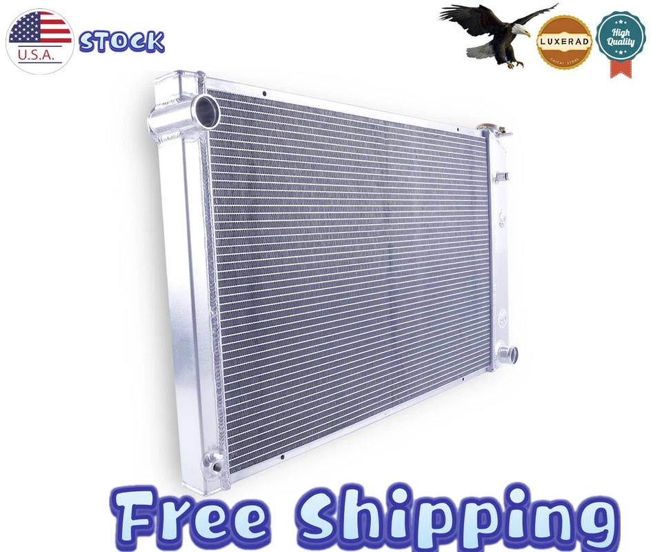 3Row Aluminum Radiator For 1973-87 Chevy GMC C/K Pickup Trucks &100% Leak Tested - Imagem 3 de 4