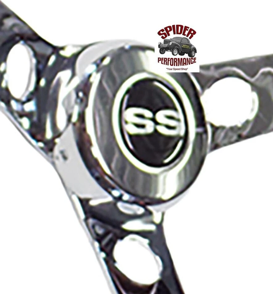 Chevrolet SS 1964-1966 volante 14 1/2" cromo clásico Foto 3 de 4