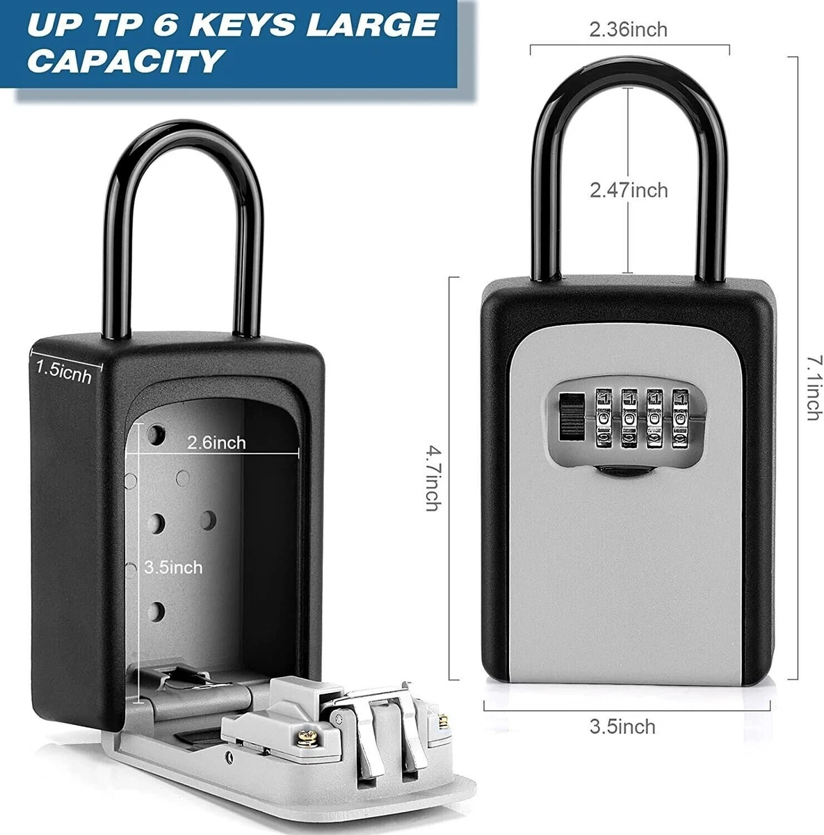 Combination best sale lock case