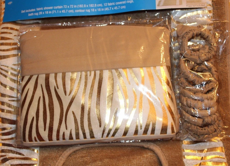 Juego de baño adornado Essential Home 15 piezas - Amari / Taupe Foto 2 de 3