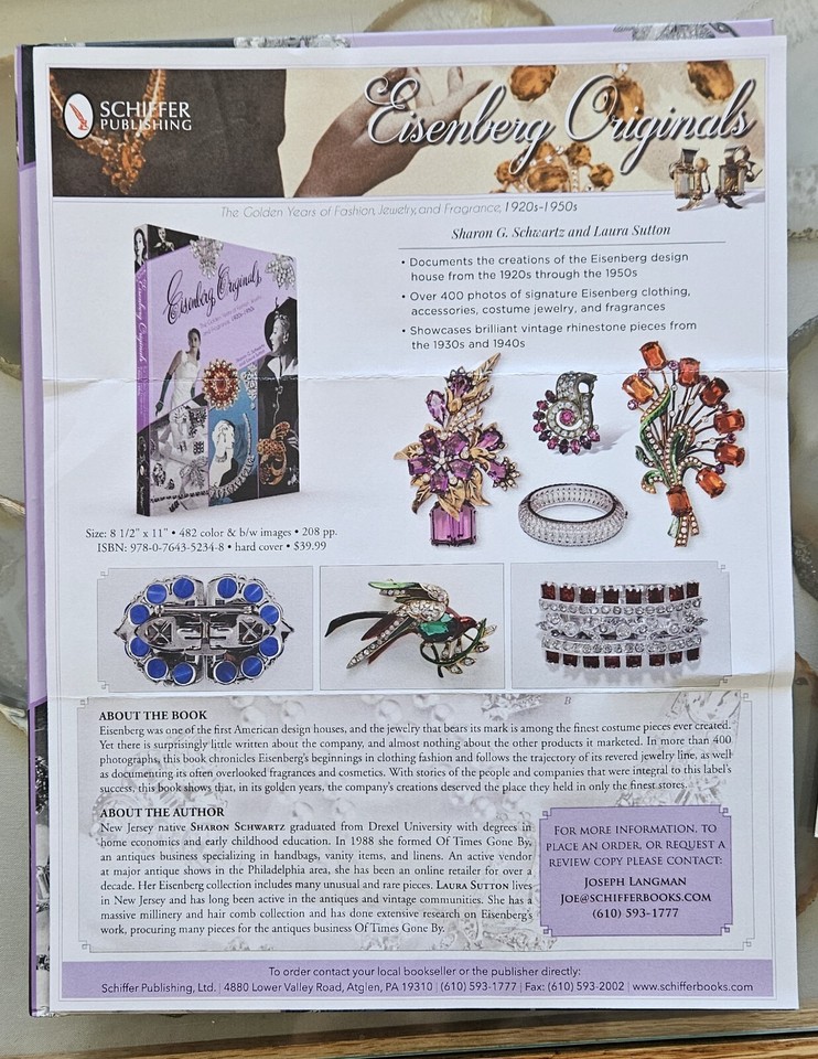 Eisenberg Originals The Golden Years of Fashion, Jewelry and Fragrance 19201950 9780764352348