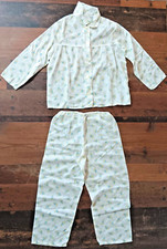 Kids Pyjamas White With Flowers Original Vintage Pyjamas For Children Retro
