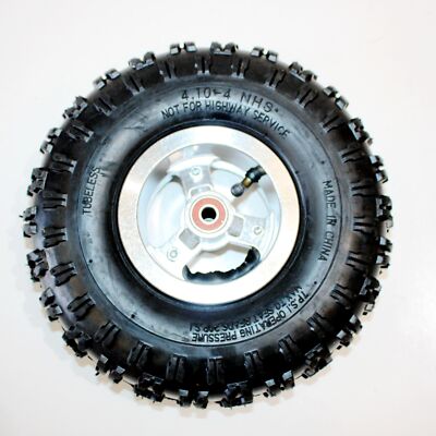 4.10-4 Inch Front Steel Wheel Rim – 4 Stud For 47cc 49cc Mini Kids Quad Dirt Bike ATV