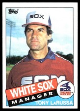 Tony LaRussa 1985 Topps #466 White Sox MLB READ FREE SHIPPING AutographDen