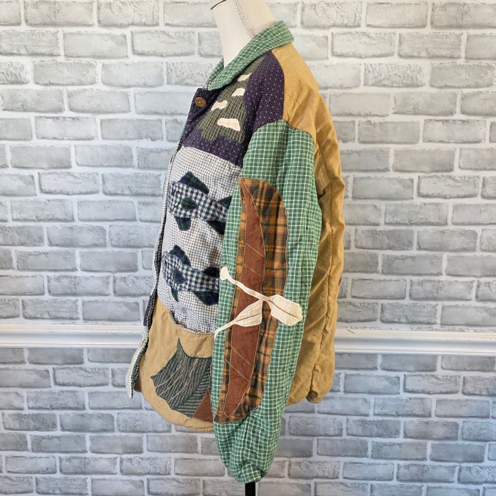 Patch Magic Quilted Flannel Jacket Cabincore Cozy… - image 4