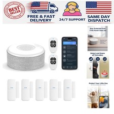 Smart Home Security System - WiFi Door Alarm Kit with Voice Control App Alerts