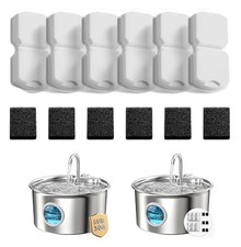 Cat Water Fountain Filters: 12 Cat Fountain Filter Replacement - 3 Months Set...