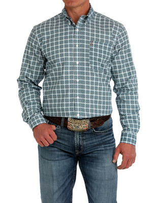 Cinch Western Shirt Mens Square L/S Cotton Multi-Color MTW1347128