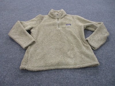 Patagonia Jacket Womens L Beige Los Gatos Fuzzy Fleece Pullover Outdoors 25235