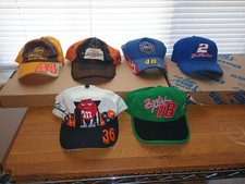 Lot of 6- Various Nascar Drivers Vintage Cap ...