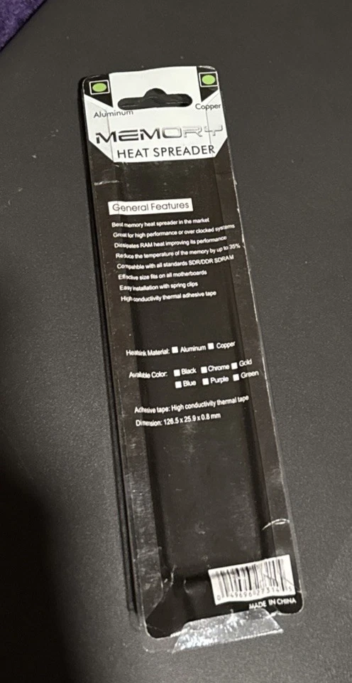 2Pcs Pure Copper  Heatsink Radiator for  Memory Cooler Cooling Heat Spreader - Image 3 of 3