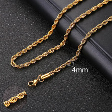 925 Sterling Silver Necklace Long Chain Lobster Clasp for Men Women