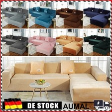 3 + 4 Sitzer Sofabezug L Form Couch überzug Stretch Sofahusse mit 4 Kissenbezug