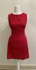 Shein Red Mini Dress with Side Cutouts Sleeveless Size S