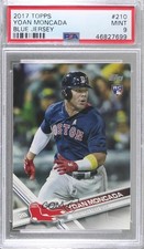 2017 Topps Yoan Moncada (Blue Jersey) #210 PSA 9 MINT uk2