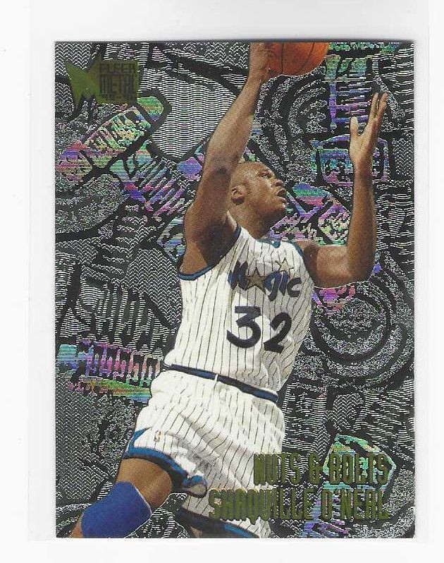 1995-96 SHAQUILLEE O'NEAL Fleer Metal #215 Magic Hall of Fame HOF