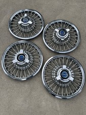 Ford Oem 1965 1966 Mustang 14 Chrome Wire Spinner Hubcap Wheel Cover Lot Of 4